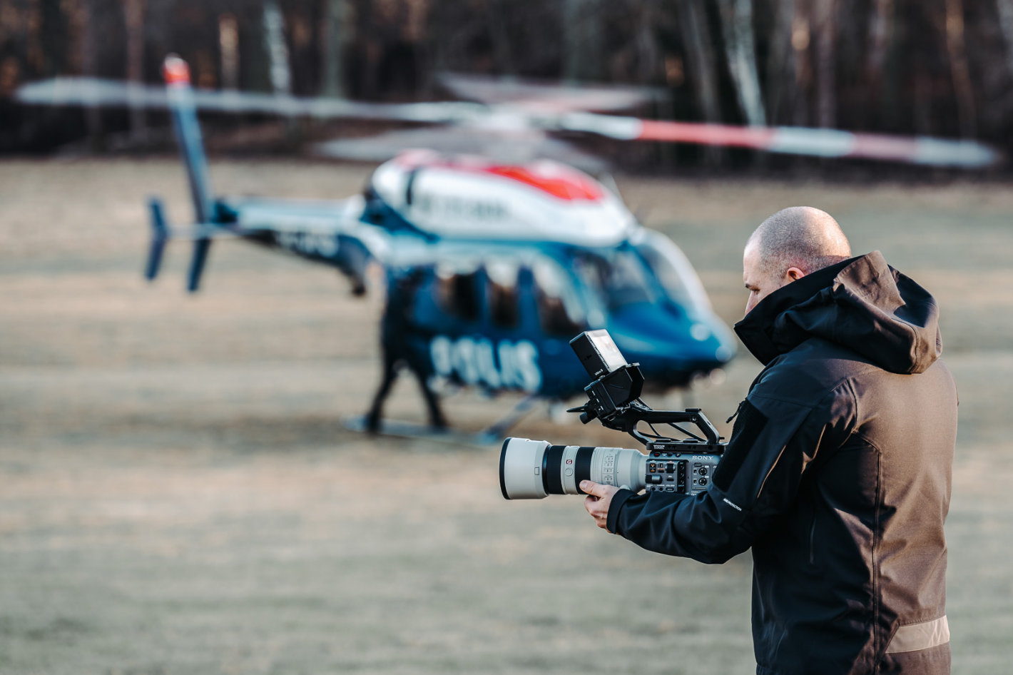 Shooting from helicopters, with the SmallHD Ultra 5 monitor