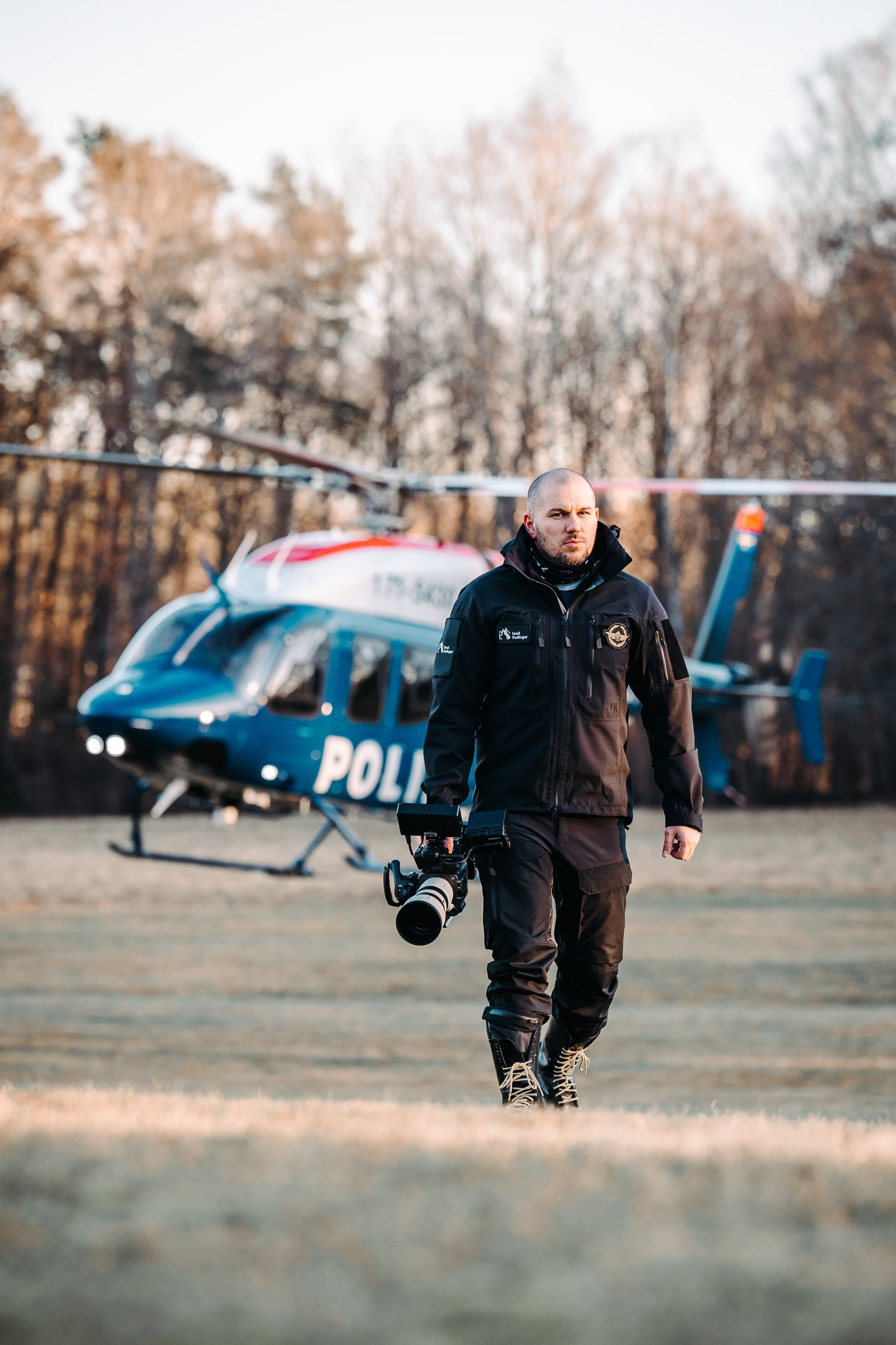 Shooting from helicopters, with the SmallHD Ultra 5 monitor