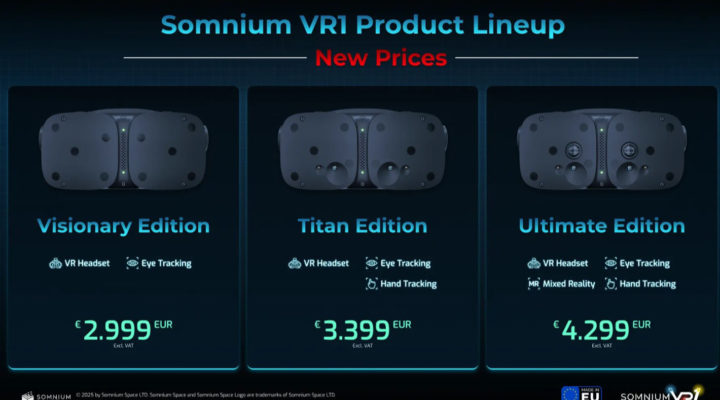 New Somnium VR1 pricing puts it close to Vision Pro
