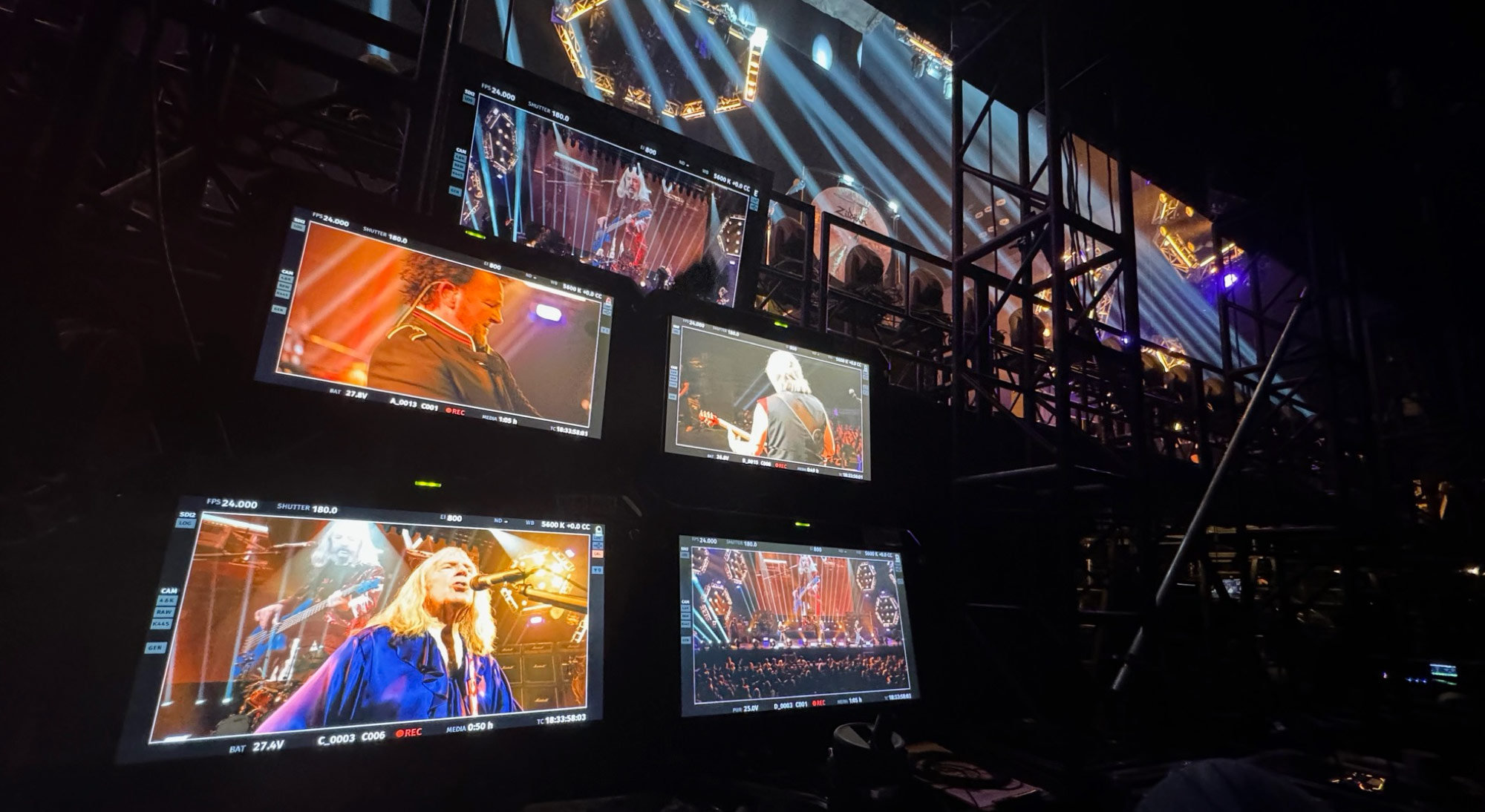 Spinal Tap II: concert finale shot with Blackmagic cameras