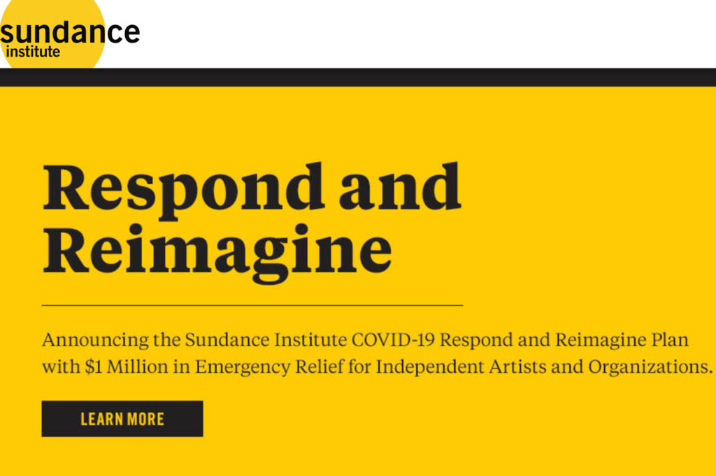 Sundance Institute: $1 million in emergency relief for artists and organizations