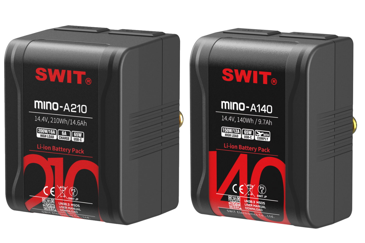 SWIT introduces the MINO-A Series of compact Gold Mount batteries