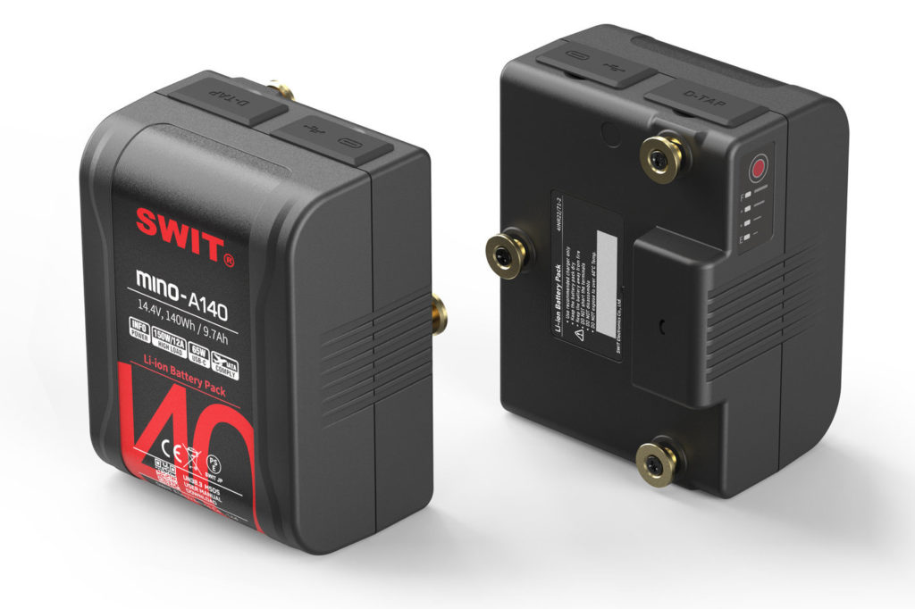 SWIT introduces the MINO-A Series of compact Gold Mount batteries