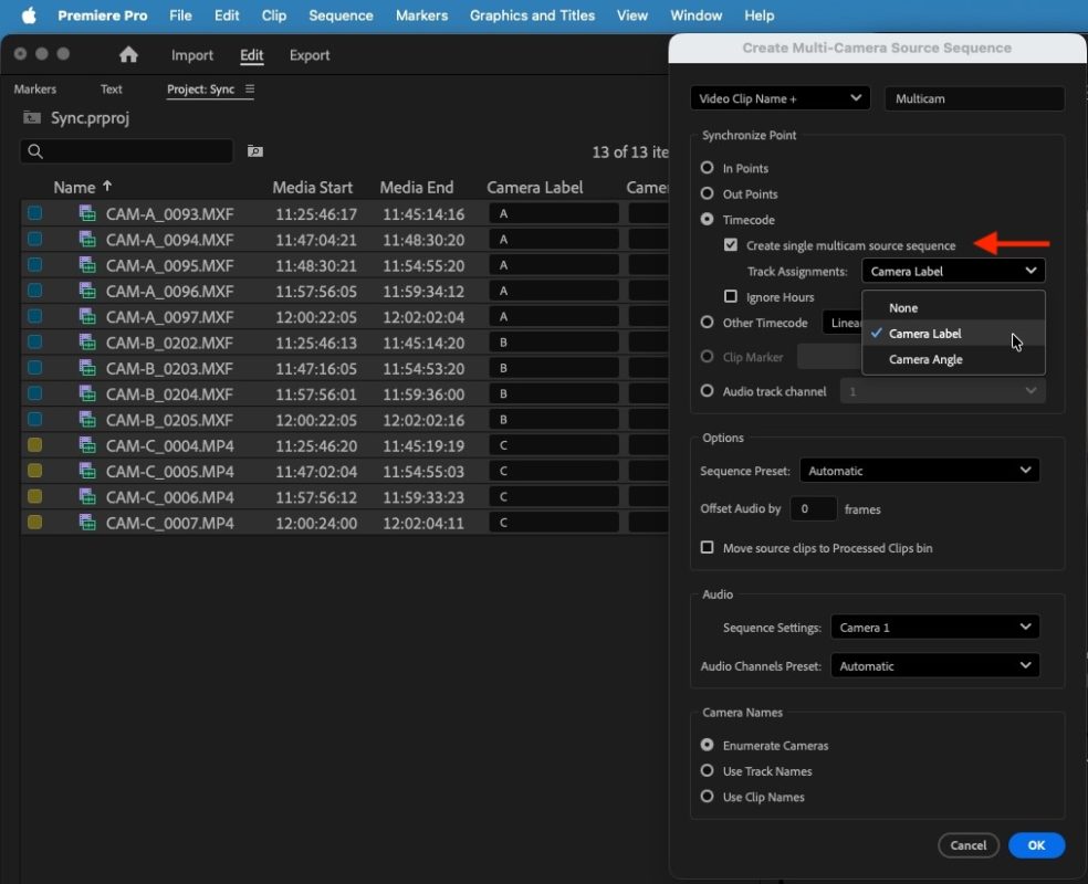 Tool Tip Tuesday for Adobe Premiere Pro: Assign Camera Label for ...