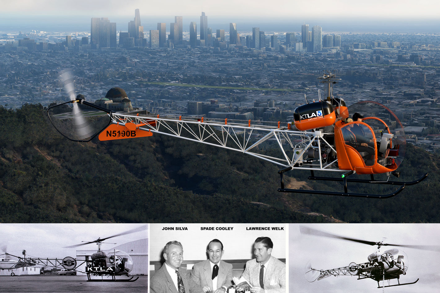 Bell 47-G2 “Telecopter”: the first flying TV studio flew 63 year ago