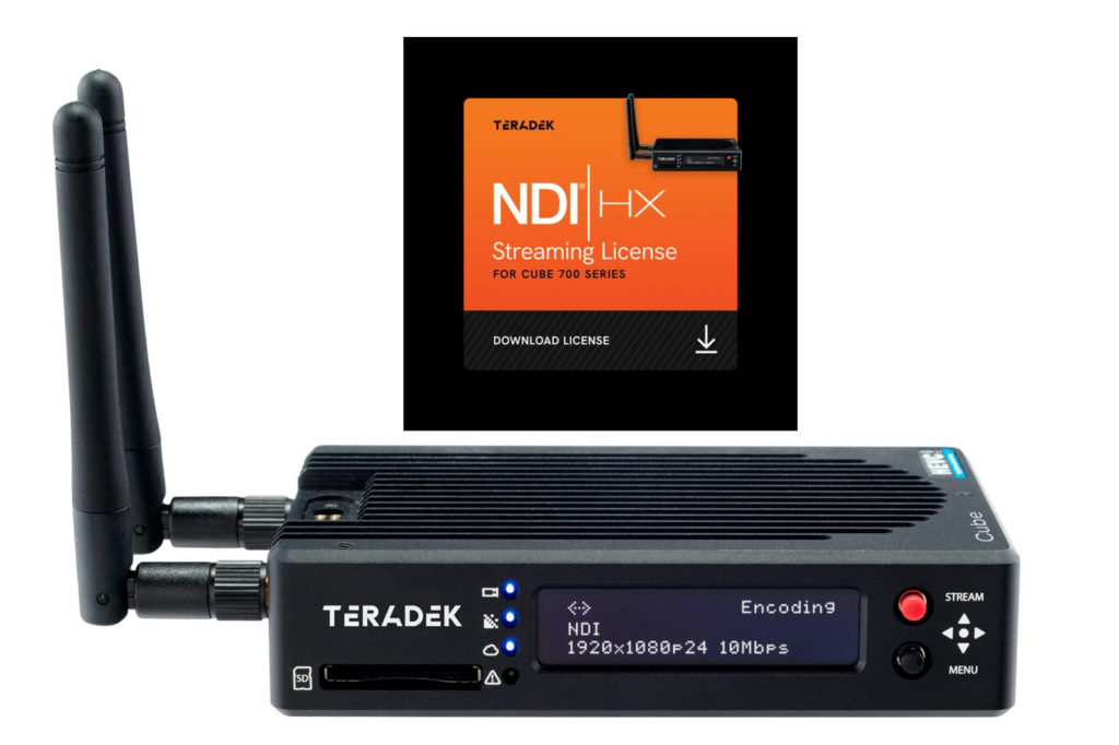 Teradek Cube 700 Series now offers NDI for video stream delivery