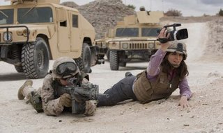 Left to right: Evan Jonigkeit plays Specialist Coughlin and Tina Fey plays Kim Baker in Whiskey Tango Foxtrot from Paramount Pictures and Broadway Video/Little Stranger Productions.