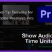 Tool Tip Tuesday for Adobe Premiere Pro: Show Audio Time Units 10
