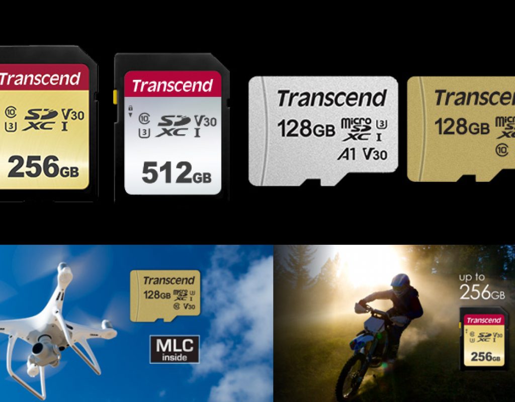 Transcend: new SD 500S cards for action cameras and drones