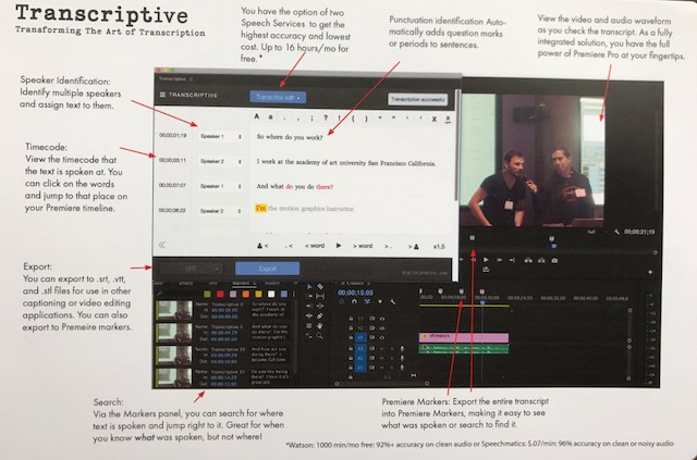 Transcriptive - A transcription panel coming to Adobe Premiere Pro CC 8