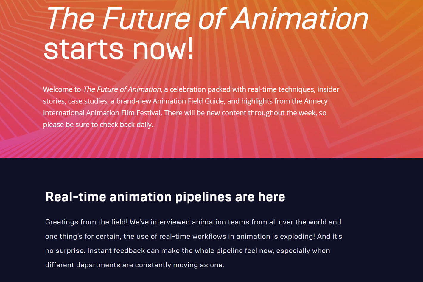 Animation Week: participate and get the free Animation Field Guide