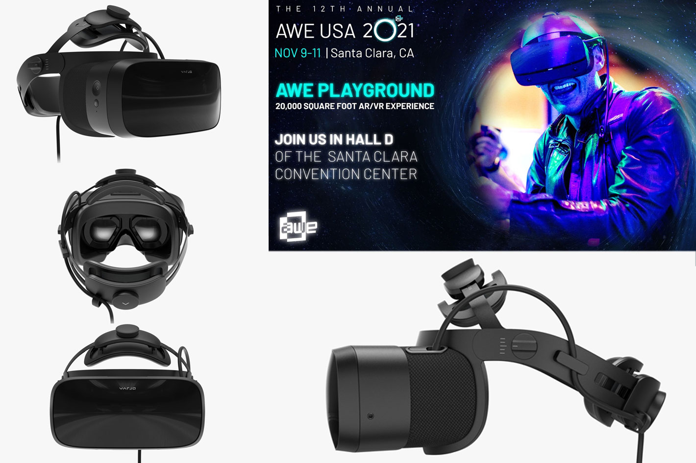 Try the new VR headset Varjo Aero at the AWE USA 2021