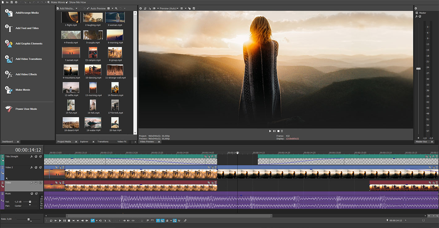 VEGAS Movie Studio 17: pro-level video editing features for the masses