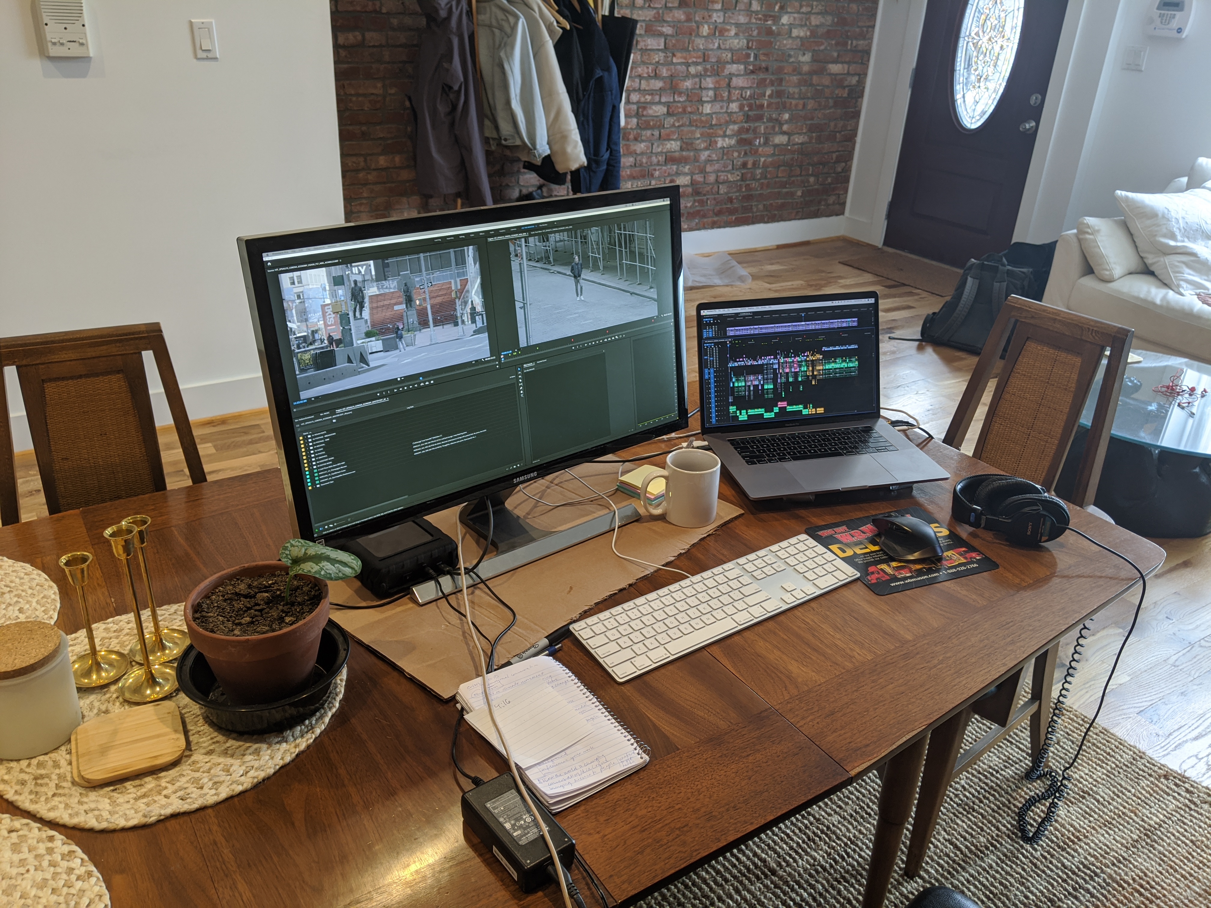 Joe's Vice "work from home" set-up