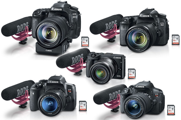 Canon now has 5 Video Creator Kits