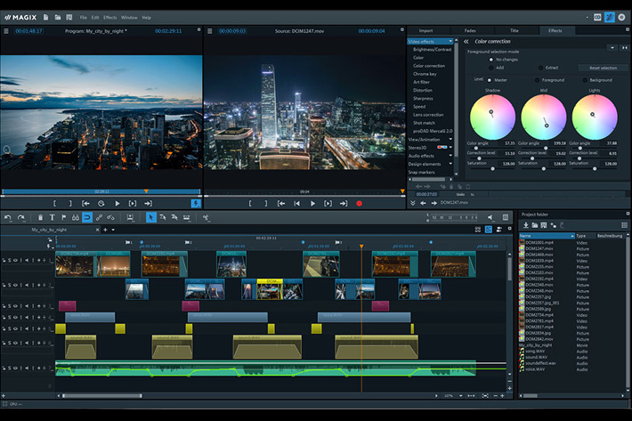 Video Pro X : color grading, audio tools and video effects