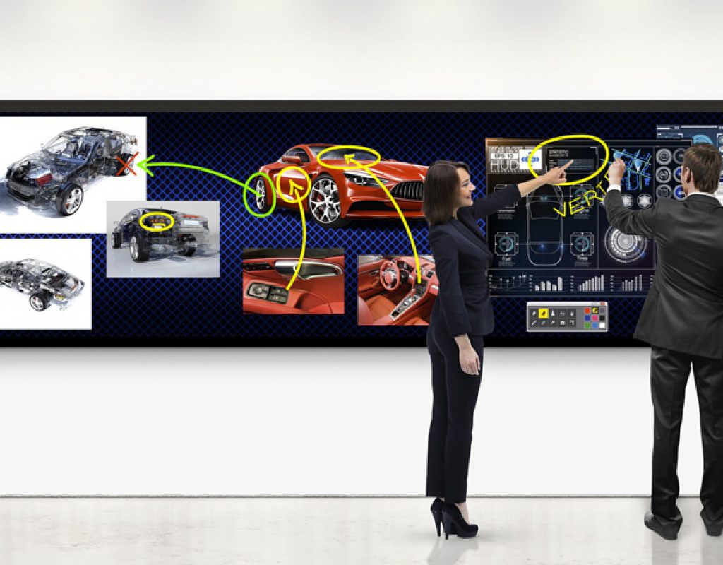 Leyard, a LED touch-enabled video wall