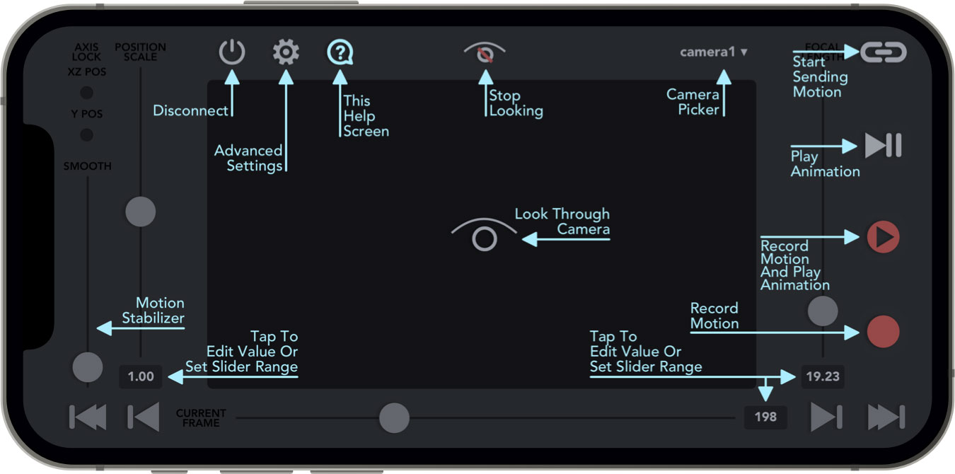 VirtuCamera for Blender, mocap with your iOS device