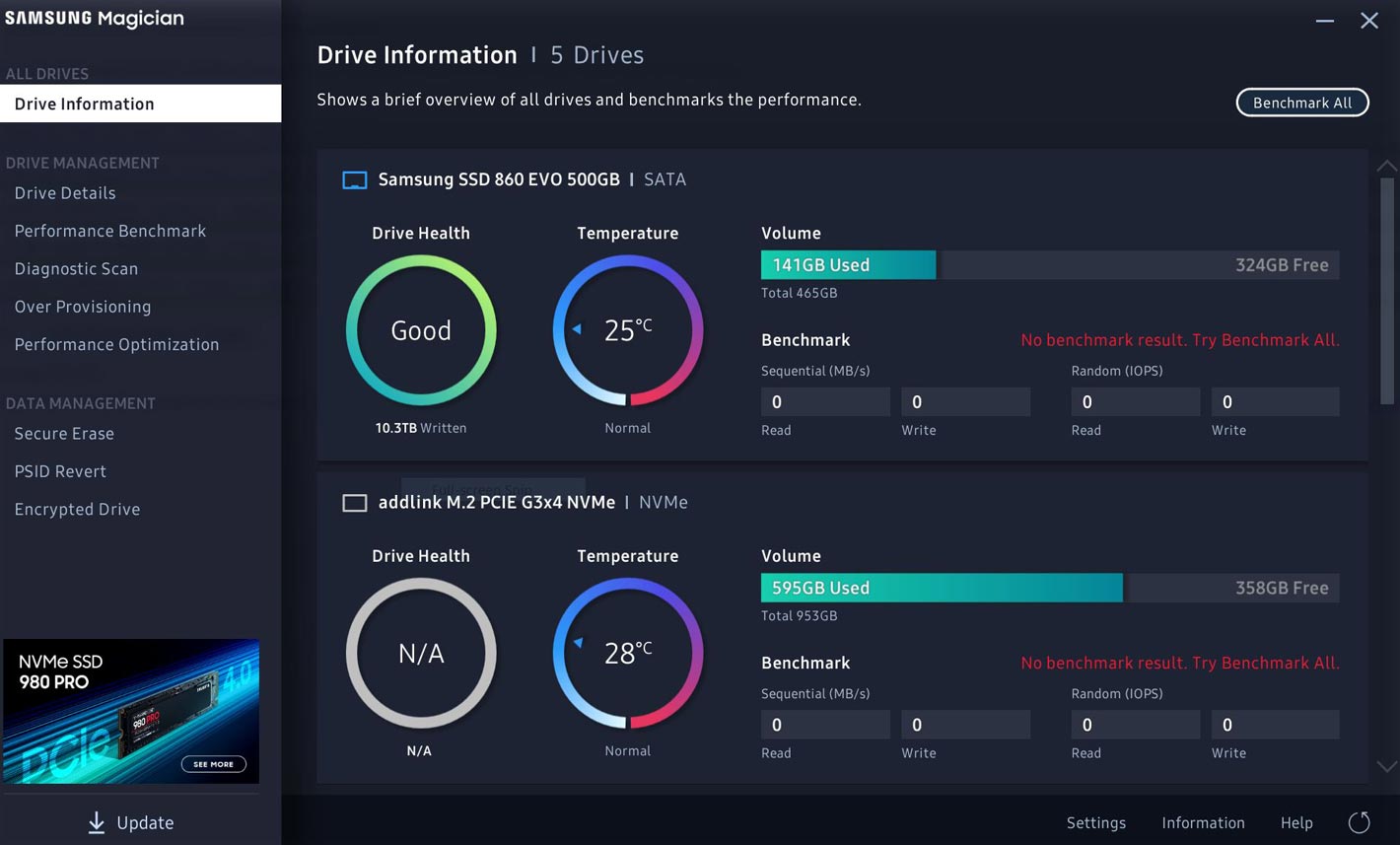 Windows 10 will monitor your NVMe SSDs health