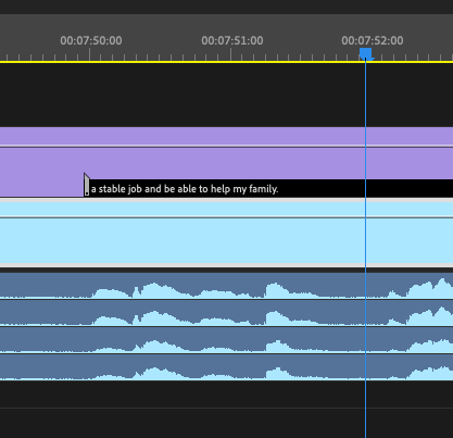 Foreign language editing using SRT files 1