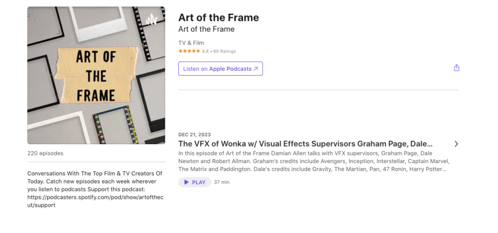 Art of the Frame Podcast: The VFX of Wonka with Visual Effects Supervisors Graham Page, Dale Newton and Robert Allman 1