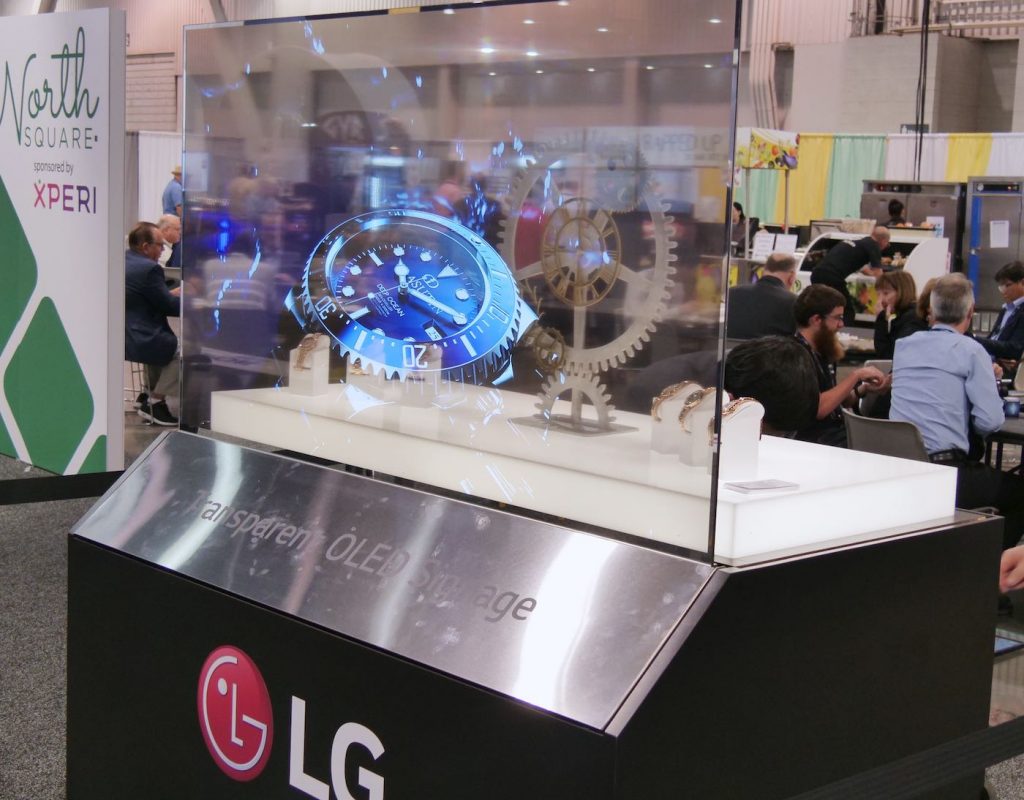 LG Transparent OLED display