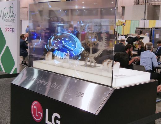 LG Transparent OLED display