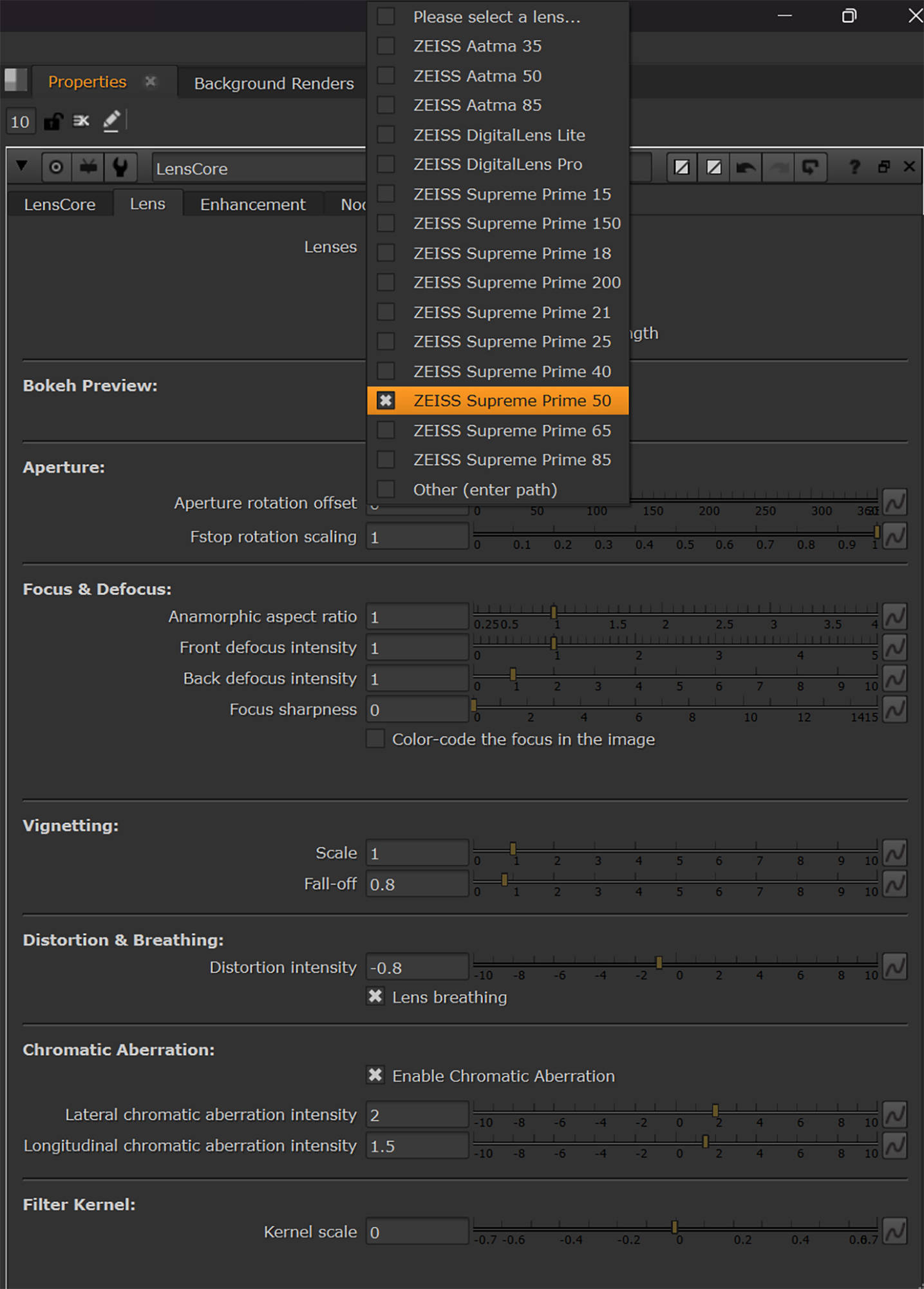 ZEISS CinCraft LensCore: cinema lens looks for compositing