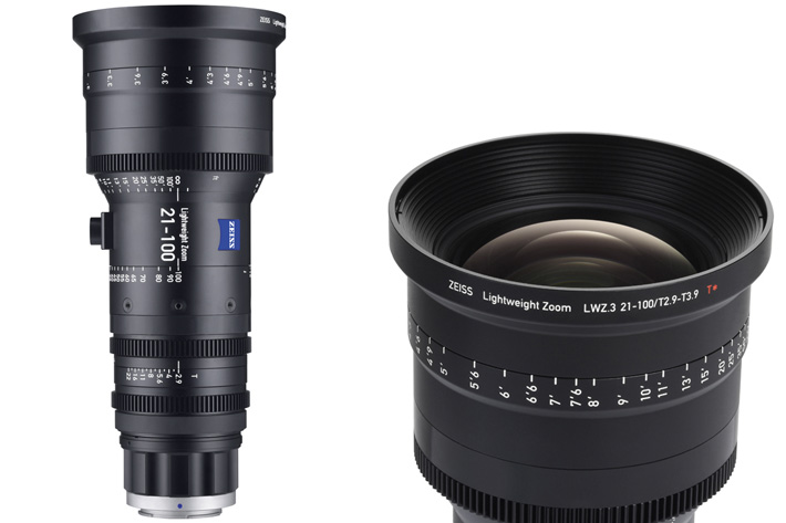 Lightweight Zeiss lens for film productions